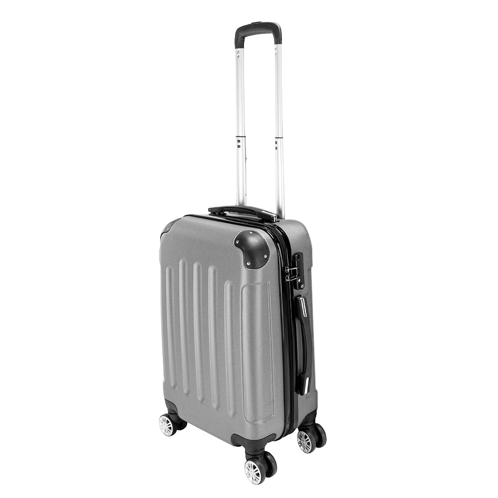 3 Pcs Suitcase Lightweight ABS Carry-on Hand Luggage 4 Spinner Wheels Trolley Case