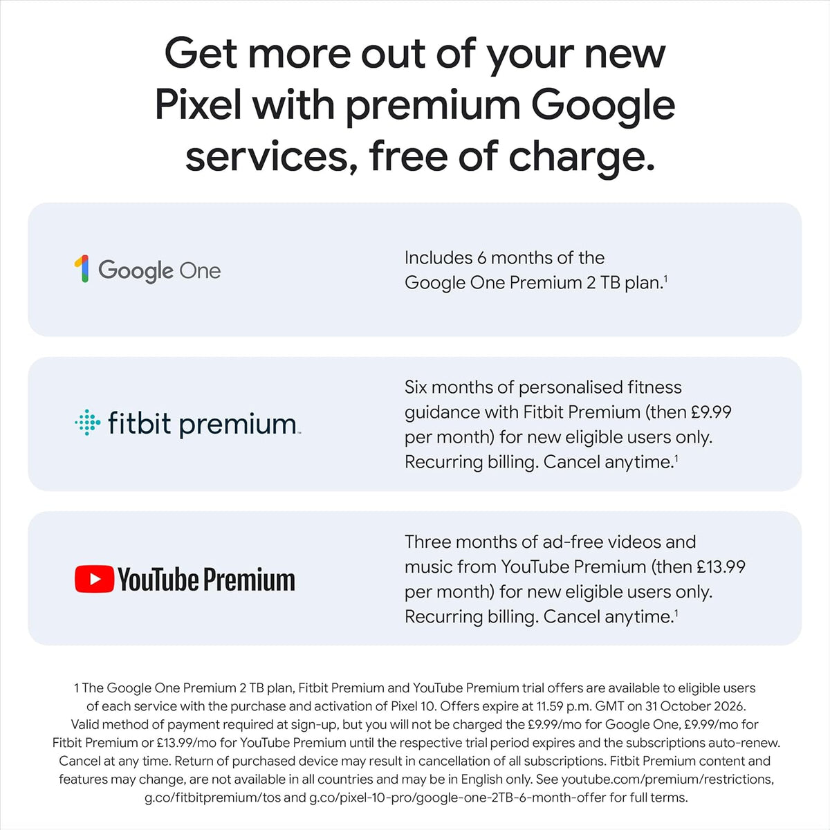 Google Pixel 10 (128GB+12GB, Frost)