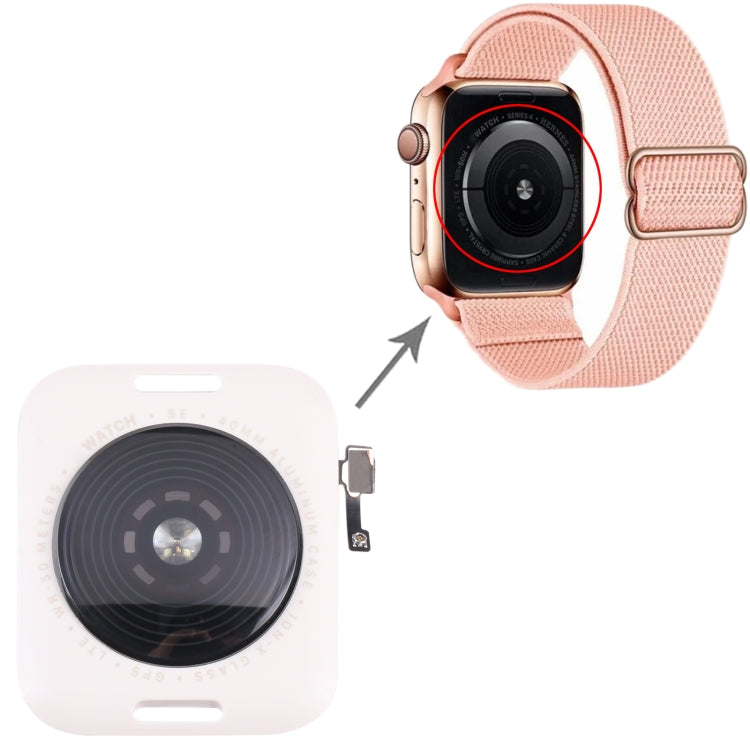 Glass Back Cover With Wireless Charging Coil For Apple Watch Series SE 2022 40mm LTE Edition, For Watch Series SE 2022 40mm LTE