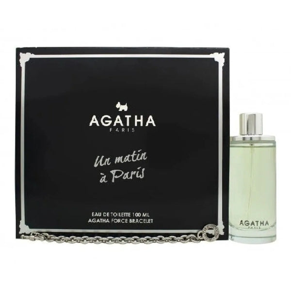 Agatha Paris Un Matin à Paris Gift Set 100ml EDT Spray + Bracelet (This Gift Set contains:
1 x 100ml EDT Spray
1 x Bracelet)