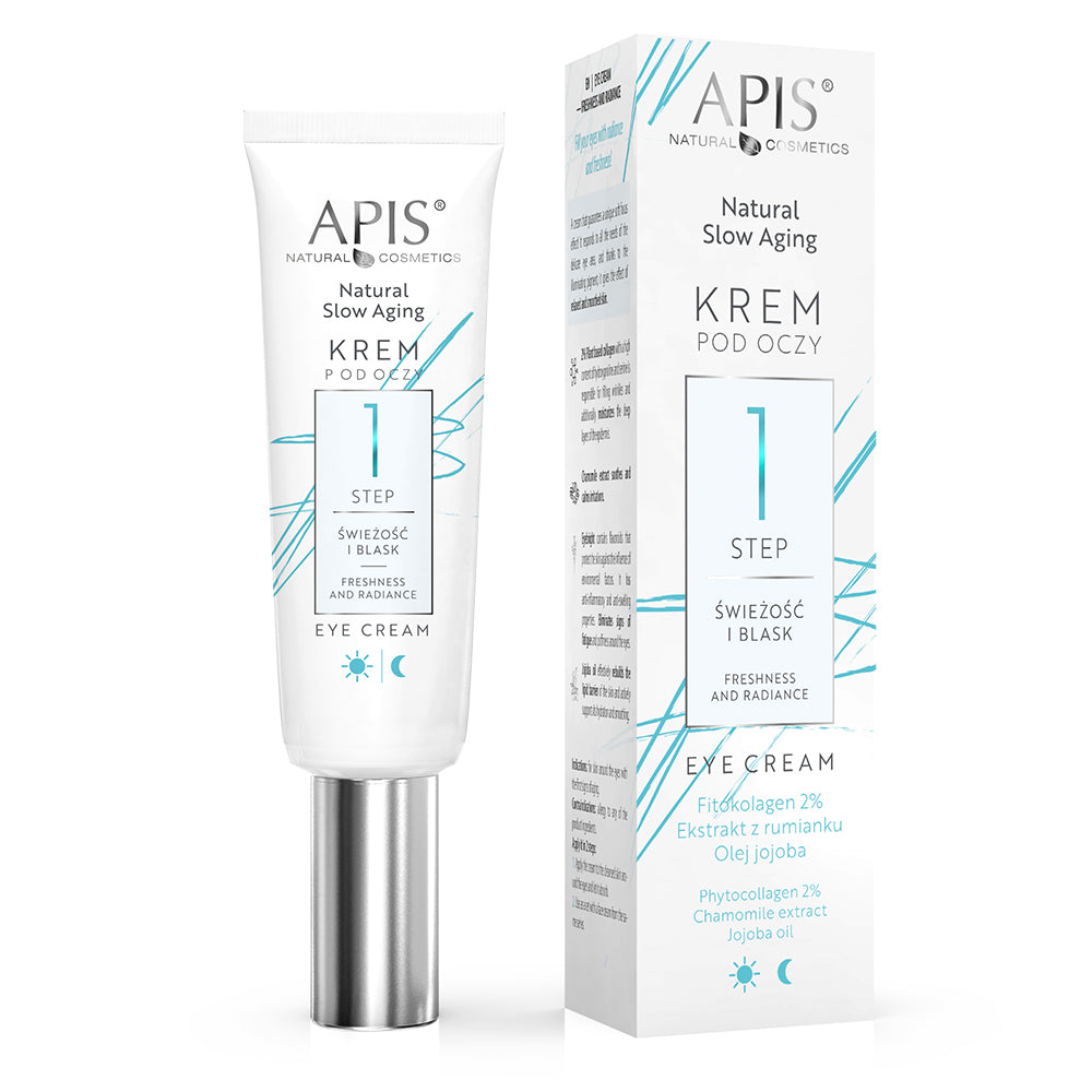 Apis Natural Slow Aging Eye Cream Step 1 Freshness & Glow | 15 ml