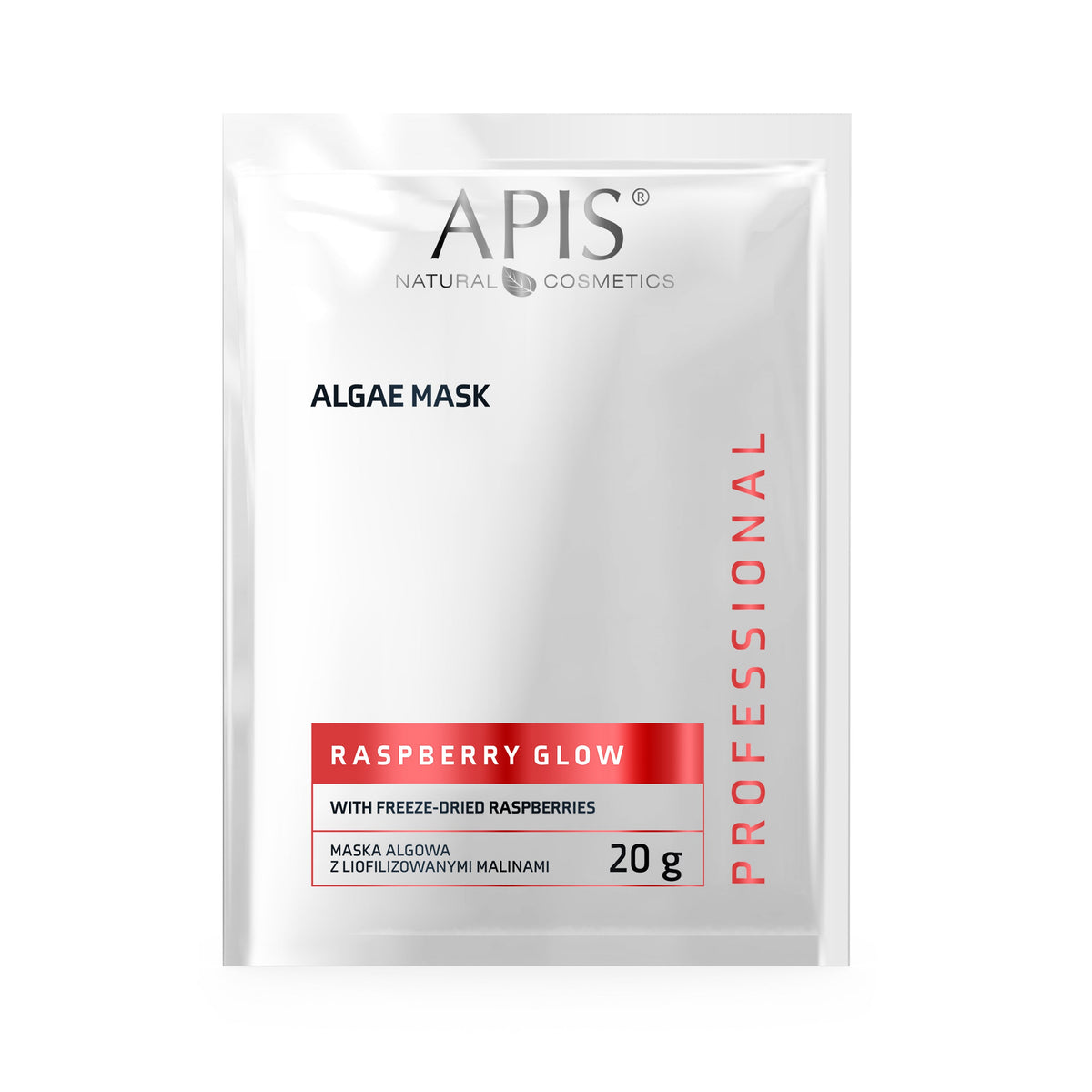 Apis Raspberry Glow Algae Mask with Freeze‑Dried Raspberries | 20 g
