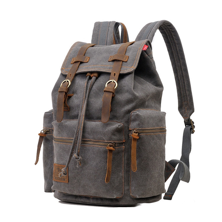 AUGUR 1039 Large Student Retro Canvas Backpack Shoulders Laptop Bag, 1039 Large