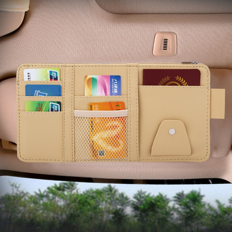 Car Sun Visor Board Paper Tissue Box CD Case Zipper Holder Card Bag Organizer, with Zipper (Black), with Zipper, with Zipper (Yellow)