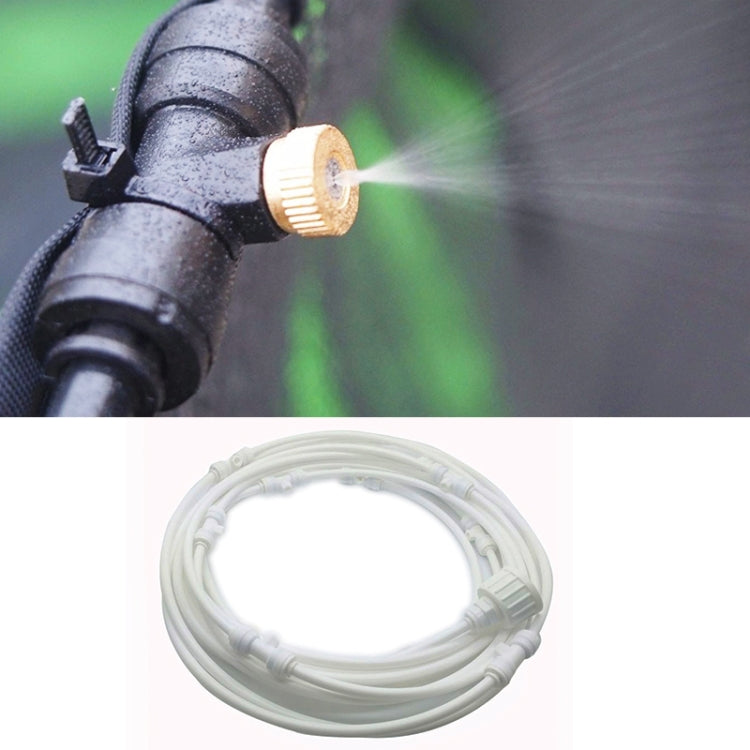 Outdoor Lawn Garden PE Hose Mist Watering Line Misting Cooling System with 26 x Mist Nozzles, Length: 18m, Length: 18m