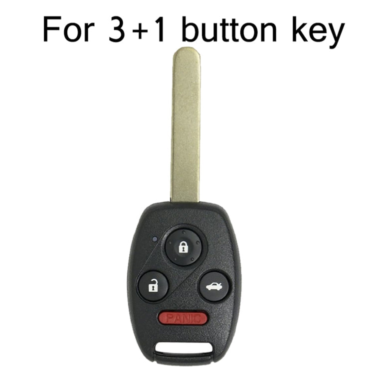 Replacement Non-embryo Car Key Case for HONDA 3 + 1 Button Car Keys, without Battery, 3+1