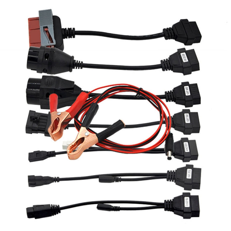 8 PCS Car Diagnostic Cable and Connector OBD2 Cable, 8 in 1 Car OBD2 Cable