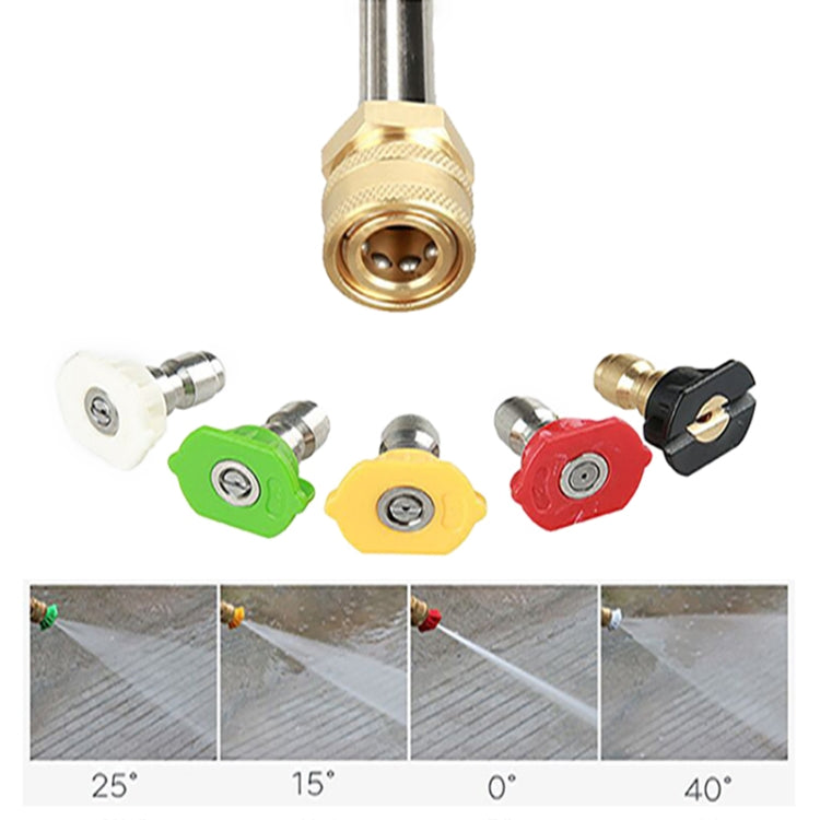 8 in 1 Car Wash High Pressure Spray Nozzle Cleaning Extension Rod, 8 in 1 Spray Nozzle