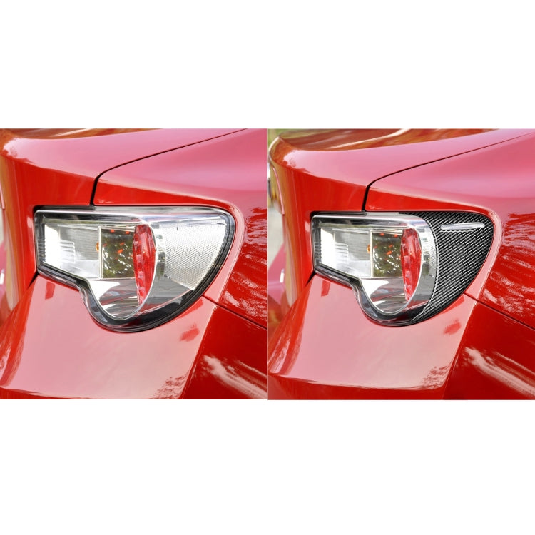 2 PCS / Set Carbon Fiber Car Back Lamp Eyebrow Decorative Sticker for Toyota GT86 / Subaru BRZ 2012-2016, Drop Glue Version, For Toyota GT86 2012-2016,Back