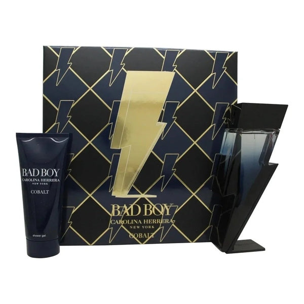 Carolina Herrera Bad Boy Cobalt Gift Set 100ml EDP + 100ml Shower Gel