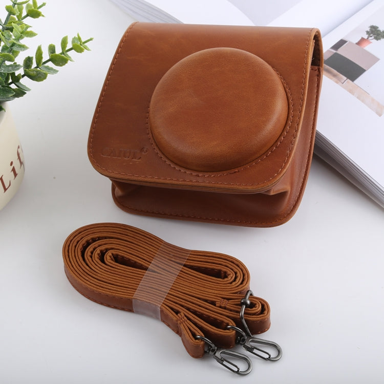 Retro Style Full Body Camera PU Leather Case Bag with Strap for FUJIFILM instax mini 9 / mini 8+ / mini 8, For FUJI mini 9, For FUJI mini 9