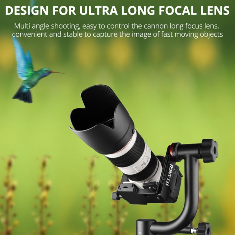 YELANGU A201 360 Degree Horizontal Gimbal Tripod Head for DV and SLR Cameras, A201