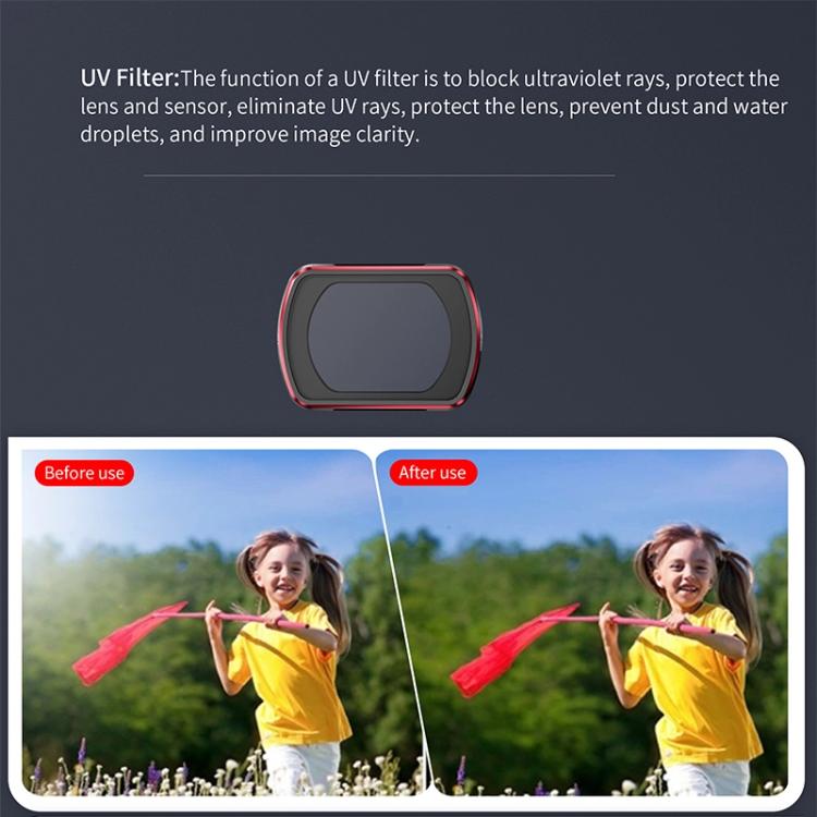 For DJI OSMO Pocket 3 STARTRC UV Lens Filter, UV
