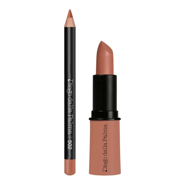 Diego Dalla Palma Lip Contour Kit 4g Lipstick + 1.1g Lip Liner - 502 Warm Sand