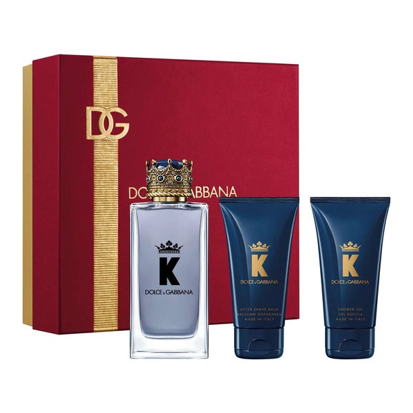 Dolce & Gabbana K Gift Set 100ml EDT + 50ml Aftershave Balm + 50ml Shower Gel