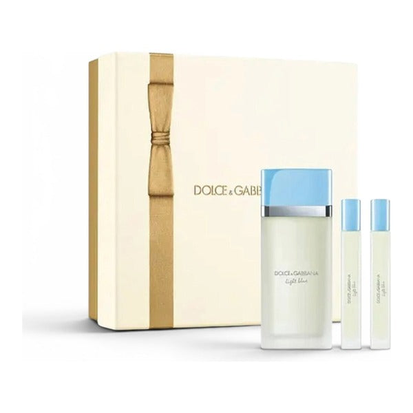 Dolce & Gabbana Light Blue Gift Set 100ml EDT + 10ml EDT + 10ml EDT