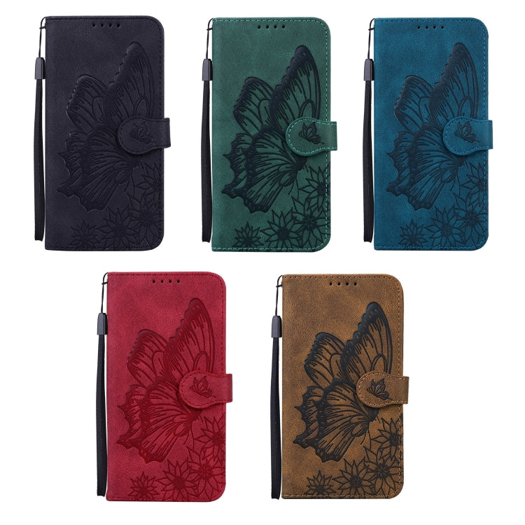 Retro Skin Feel Butterflies Embossing Horizontal Flip Leather Case with Holder & Card Slots & Wallet, For iPhone 12 / 12 Pro, For iPhone 12 Pro Max, For iPhone XR, For iPhone X / XS