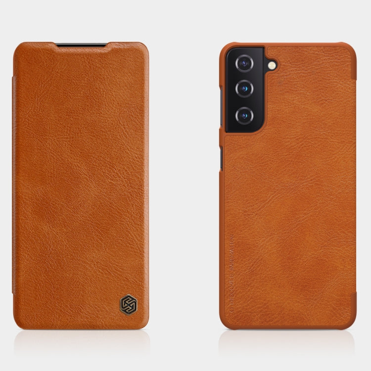 NILLKIN QIN Series Crazy Horse Texture Horizontal Flip Leather Case with Card Slot, For OnePlus Nord N100, For Samsung Galaxy S21 Plus 5G