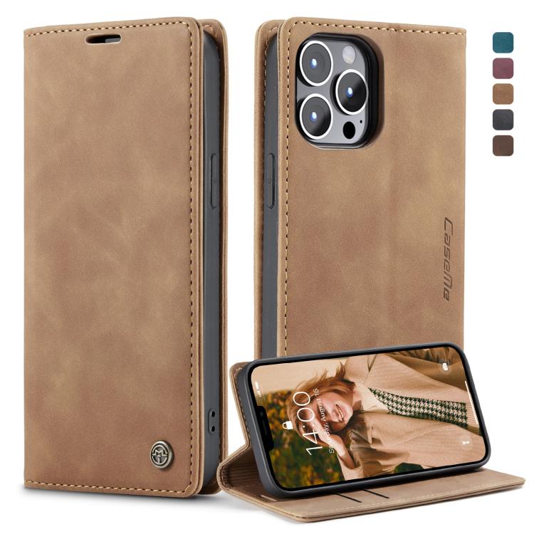 CaseMe-013 Multifunctional Retro Frosted Horizontal Flip Leather Case with Card Slot & Holder & Wallet, For iPhone 13 mini, For iPhone 13, For iPhone 13 Pro, For iPhone 13 Pro Max