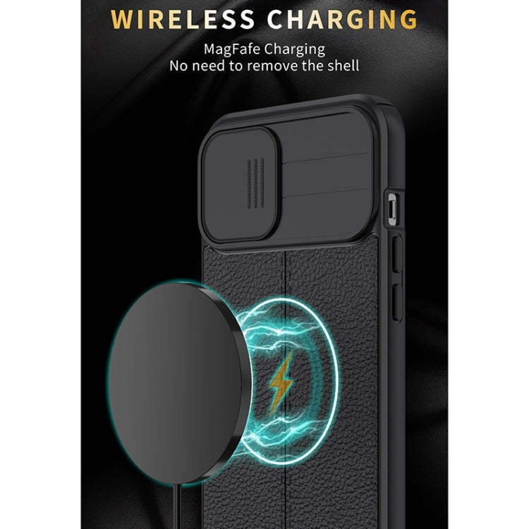 Litchi Texture Sliding Camshield TPU Protective Case, For iPhone 13 mini, For iPhone 13, For iPhone 13 Pro, For iPhone 13 Pro Max