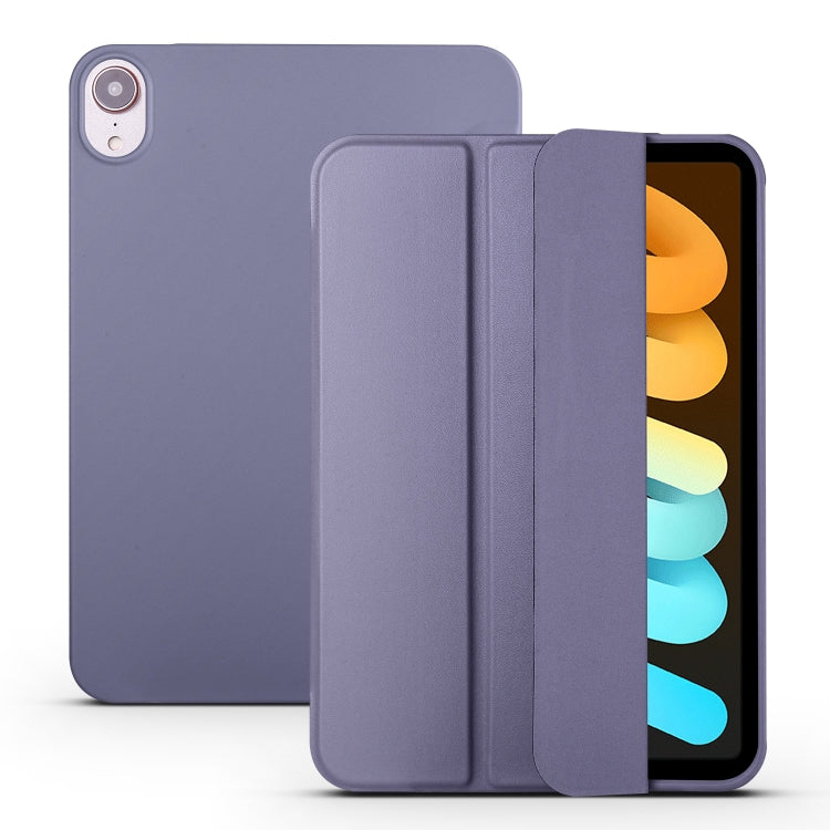 Honeycomb TPU Leather Tablet Case with 3-Folding Holder, For iPad mini 6 / mini 2024