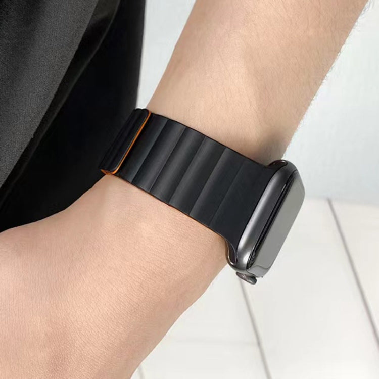 Mutural Moran Series Liquid Silicone Magnetic Strap Watchband For Apple Watch Series, 7 41mm / 6&SE&5&4 40mm / 3&2&1 38mm, 7 45mm / 6&SE&5&4 44mm / 3&2&1 42mm