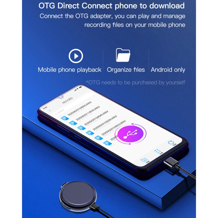 Q39 AI Intelligent High-definition Noise Reduction Voice Control Recorder, 4GB, 8GB, 16GB, 32GB