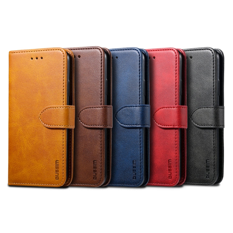 GUSSIM Magnetic Horizontal Flip Leather Case with Holder & Card Slots & & Wallet, For iPhone 8 / 7