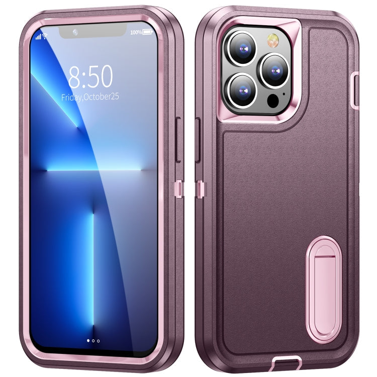 3 in 1 Rugged Holder Phone Case, For iPhone 12 Pro Max, For iPhone 11, For iPhone 11 Pro