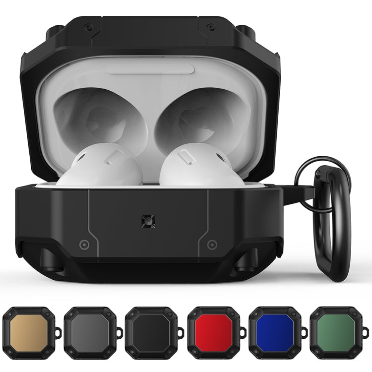 Mecha Hardware Earphone Protective Case with Hook, For Samsung Galaxy Buds 2 / Buds Pro / Buds Live / Buds 2 Pro, For AirPods 3, For AirPods 2 / 1