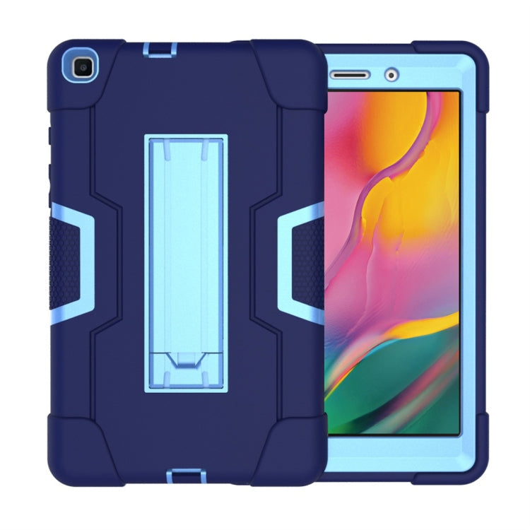 Contrast Color Silicone + PC Combination Case with Holder, For Galaxy Tab A 8.0 (2018) T387, For Galaxy Tab A 8.0 (2019) T290