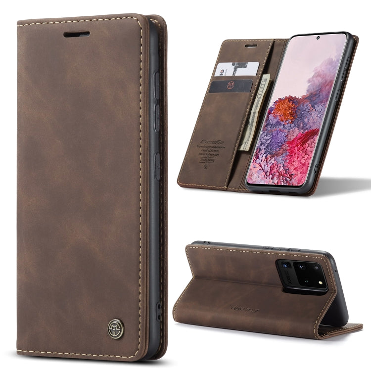 CaseMe Multifunctional Horizontal Flip Leather Case, with Card Slot & Holder & Wallet, For Galaxy S20, For Galaxy S20 Plus, For Galaxy S20 Ultra