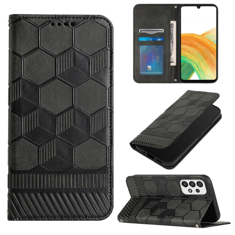Football Texture Magnetic Leather Flip Phone Case, For Samsung Galaxy A12 5G / M12 / F12, For Samsung Galaxy A13 5G, For Samsung Galaxy A23 5G, For Samsung Galaxy A33 5G