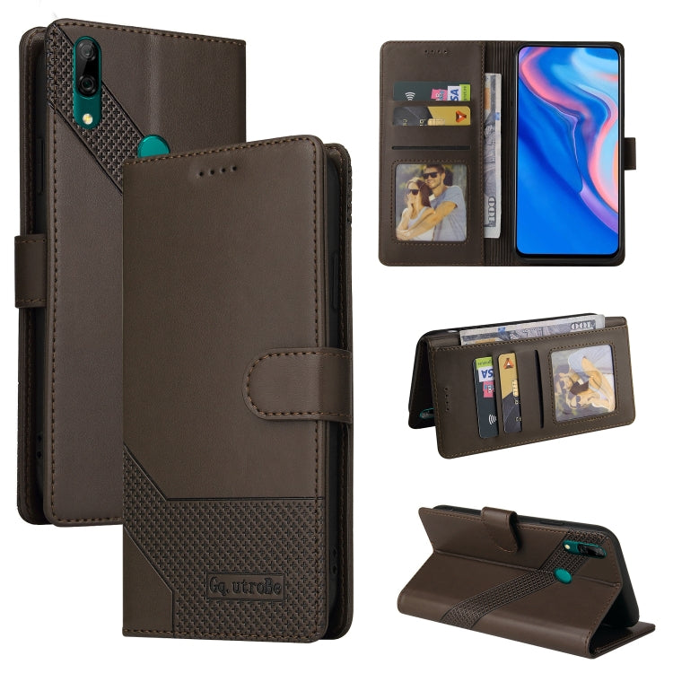 GQUTROBE Skin Feel Magnetic Leather Phone Case, For Huawei P40 Lite, For Huawei P40 Pro, For Huawei P Smart 2019, For Huawei P Smart Z