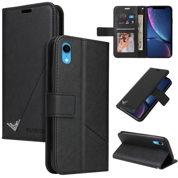 GQUTROBE Right Angle Leather Phone Case, For iPhone 11 Pro, For iPhone 11 Pro Max, For iPhone X / XS, For iPhone XR