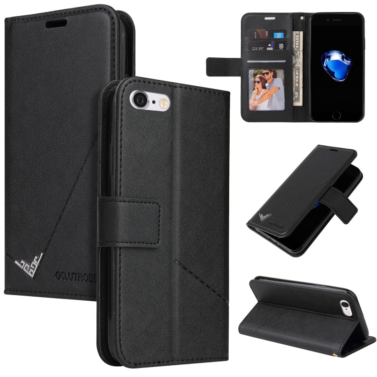 GQUTROBE Right Angle Leather Phone Case, For iPhone 7 / 8 / SE 2020 / SE 2022