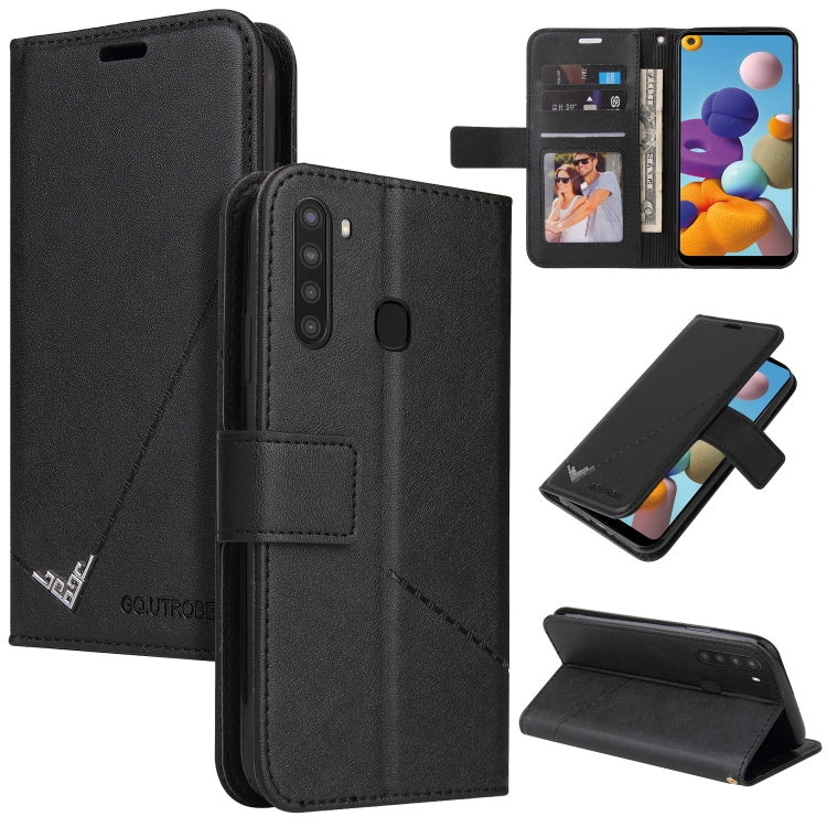 GQUTROBE Right Angle Leather Phone Case, For Samsung Galaxy M31s, For Samsung Galaxy A41, For Samsung Galaxy A31, For Samsung Galaxy A21