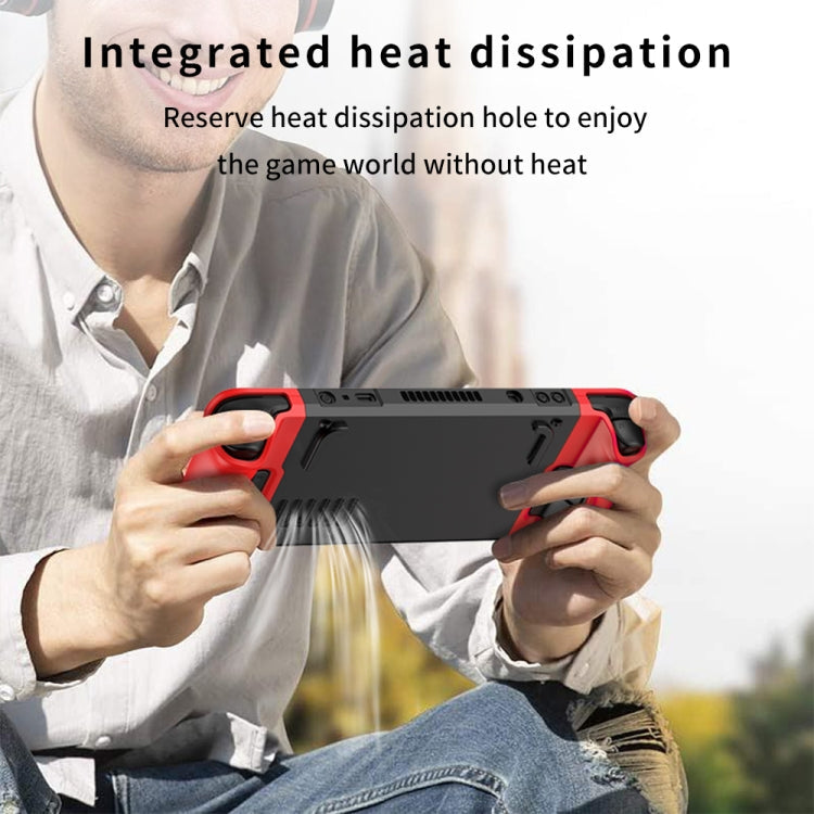 GKK For Steam Deck Color Contrast Anti-fall Game Console Case, GKK Case(Red), GKK Case(Blue), GKK Case(Black)