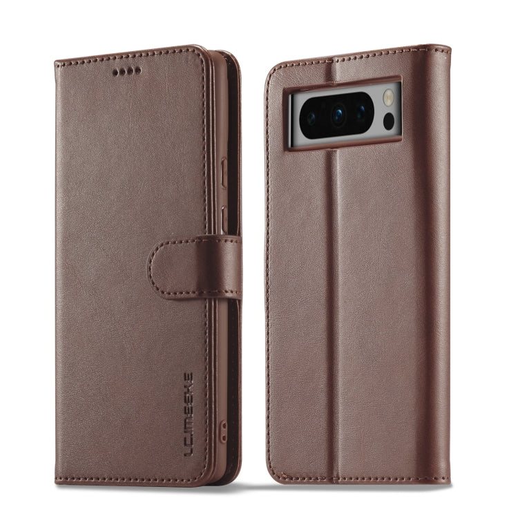 LC.IMEEKE Calf Texture Horizontal Flip Leather Case, For Google Pixel 8 Pro