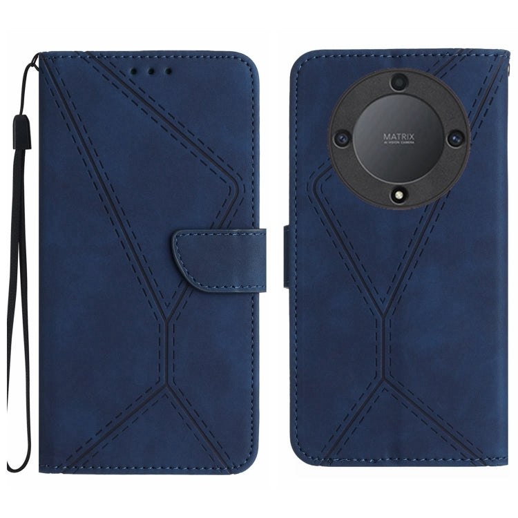 Stitching Embossed Leather Phone Case, For Honor 80, For Honor 80 Pro, For Honor X5 4G, For Honor X9a 5G /Magic5 Lite