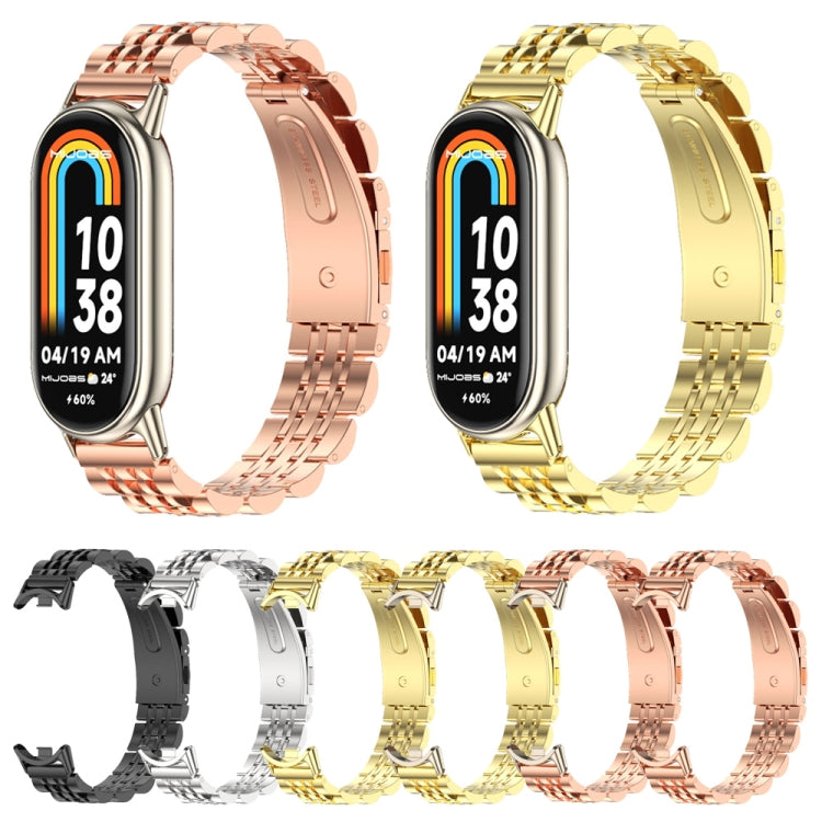 Mijobs Seven Bead Stainless Steel Watch Band, For Xiaomi Smart Band 10 / 9 / 8