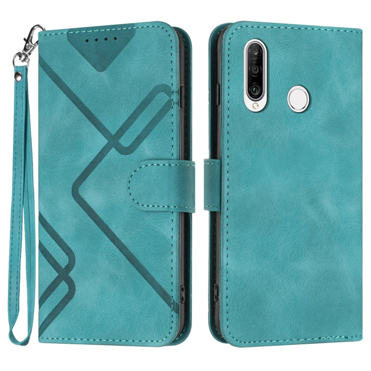 Line Pattern Skin Feel Leather Phone Case, For Huawei nova 8 SE, For Huawei Y5 2019, For Huawei Y6 2019, For Huawei P30 lite/nova 4e