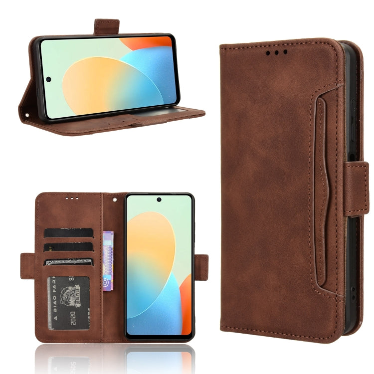 Skin Feel Calf Texture Card Slots Leather Phone Case, For Tecno Pova 6 Pro 5G, For Tecno Spark 20 Pro+ 4G KJ7, For Tecno Spark 20 Pro 4G KJ6, For Tecno Spark Go 2024 / Spark 20C