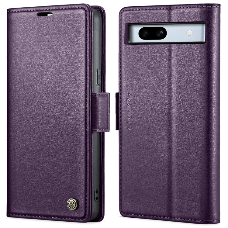 CaseMe 023 Butterfly Buckle Litchi Texture RFID Anti-theft Leather Phone Case, For Google Pixel 8, For Google Pixel 7a
