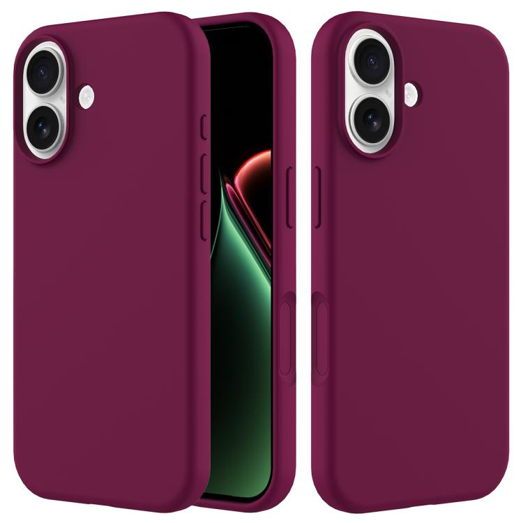 Solid Color Silicone Phone Case, For iPhone 17 Pro, For iPhone 17