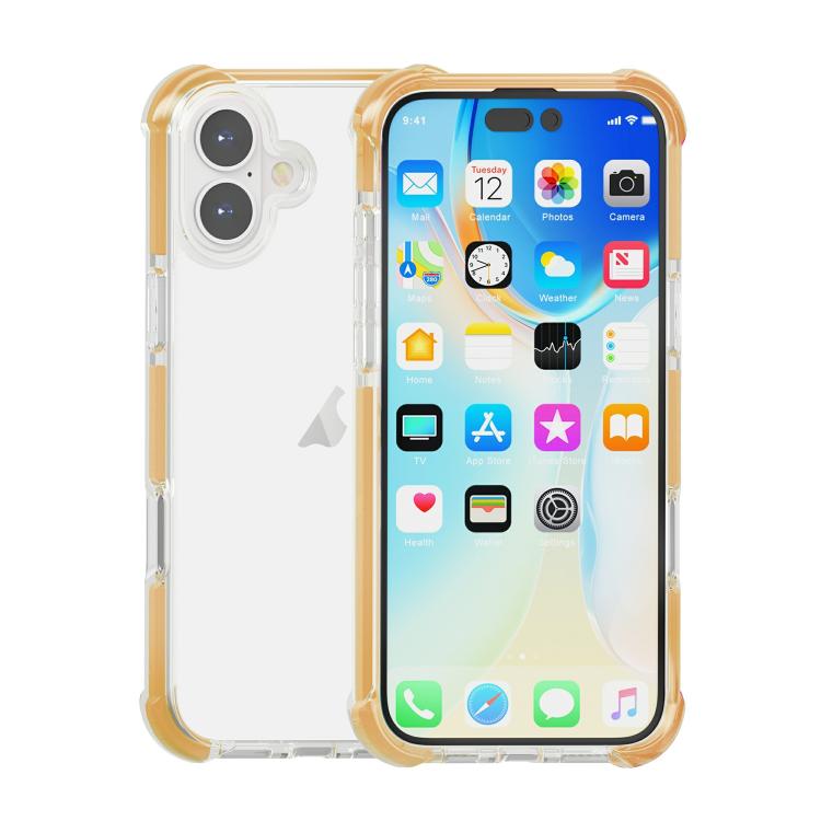 Four-corner Shockproof TPU Hybrid Acrylic Phone Case, For iPhone 16 Plus, For iPhone 16