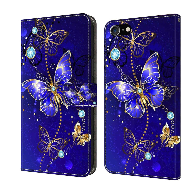 Crystal 3D Shockproof Protective Leather Phone Case, For iPhone 6 / 7