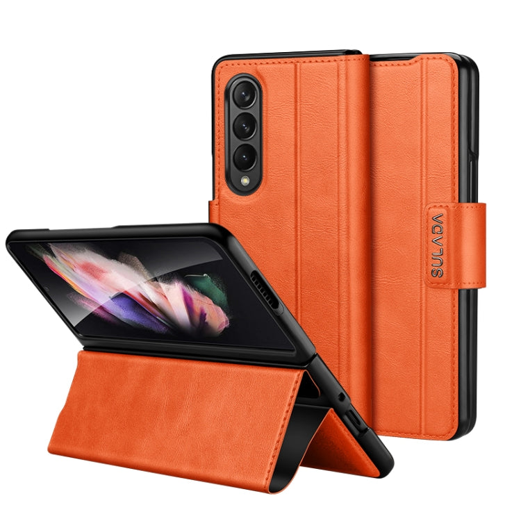 SULADA All-inclusive Magnetic Snap Flip Leather Phone Case, For Samsung Galaxy Z Fold2 / W21