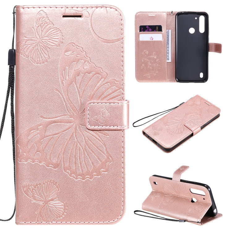 3D Butterflies Embossing Pattern Horizontal Flip Leather Case with Holder & Card Slot & Wallet, For LG V60, For Motorola Moto G Power, For Motorola Moto G8 Power Lite