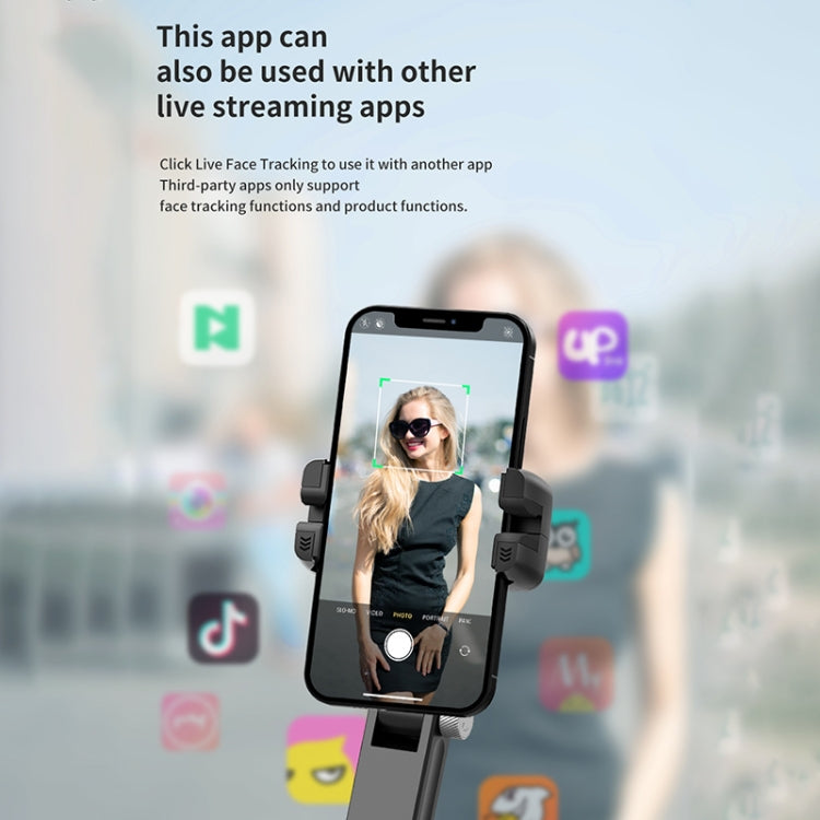 Q18 Desktop Intelligent Tracking Gimbal Stabilizer Multi-function Fill Light Selfie Stick, Q18